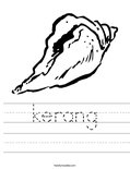 kerang Worksheet