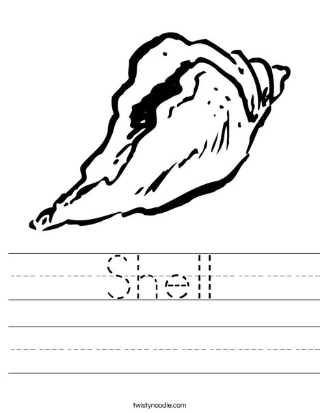 Seashell1 Worksheet