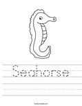 Seahorse Worksheet