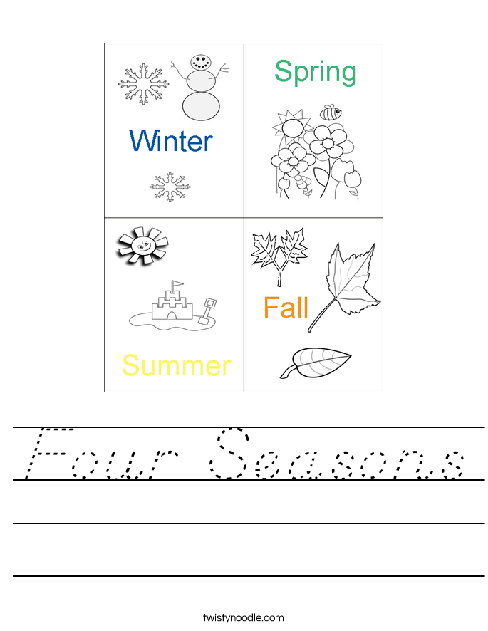 Four Seasons Worksheet