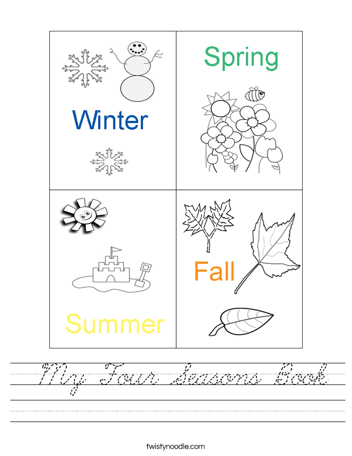  My Four Seasons Book Worksheet