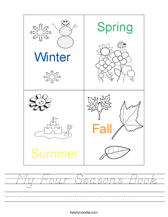  My Four Seasons Book Worksheet