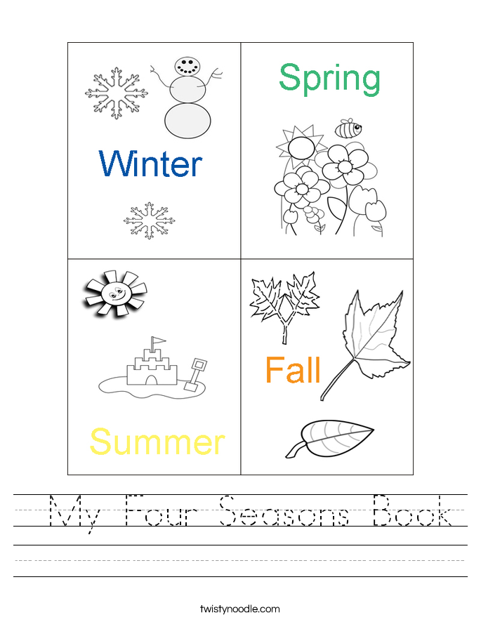  My Four Seasons Book Worksheet