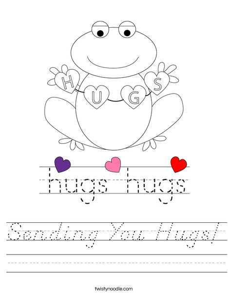 Sending you Hugs! Worksheet