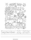 September 22, 2026 Worksheet