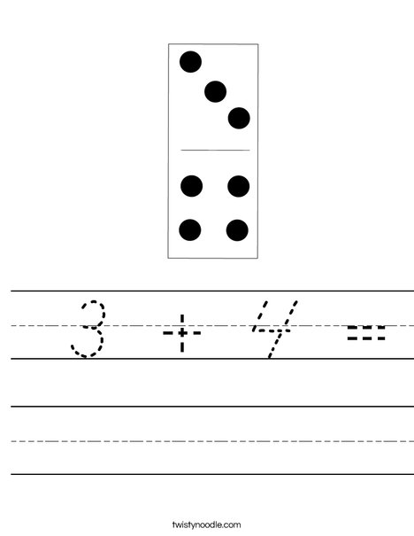 Domino Seven Worksheet