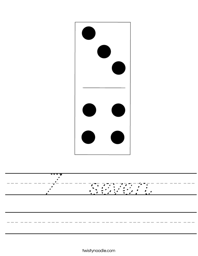 7  seven Worksheet