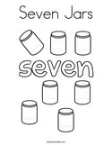 Seven Jars Coloring Page