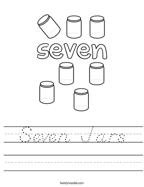 Seven Jars Worksheet
