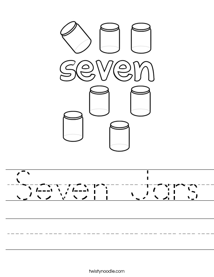 Seven Jars Worksheet