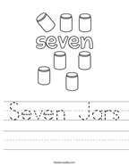 Seven Jars Handwriting Sheet