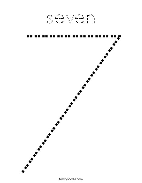 Seven Coloring Page