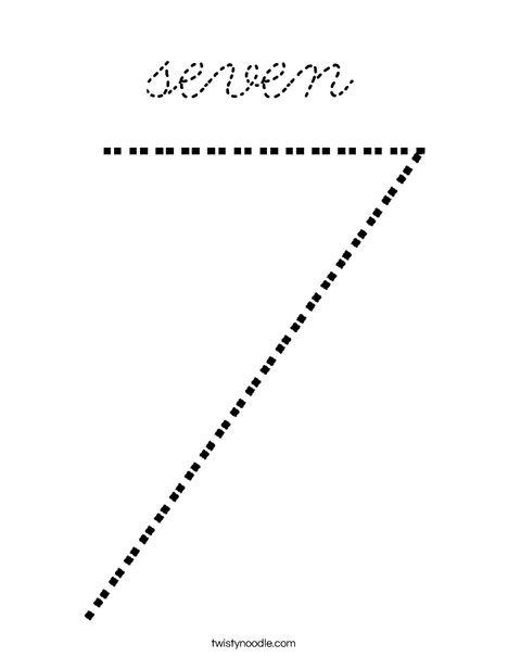 Seven Coloring Page