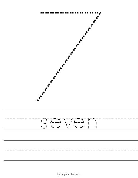 Seven Worksheet