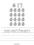 seventeen Worksheet