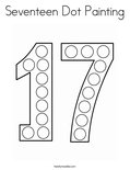 Seventeen Dot Painting Coloring Page