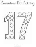 Seventeen Dot Painting Coloring Page