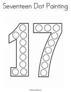 Seventeen Dot Painting Coloring Page