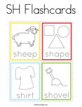 SH Flashcards Coloring Page