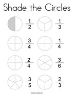 Shade the Circles Coloring Page