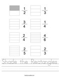 Shade the Rectangles Worksheet