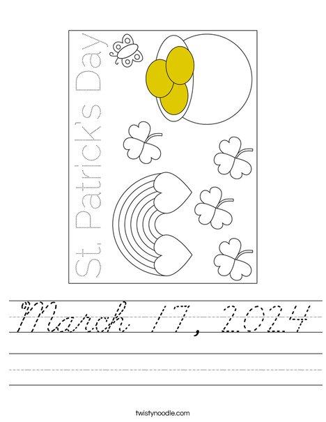 March 17th Worksheet