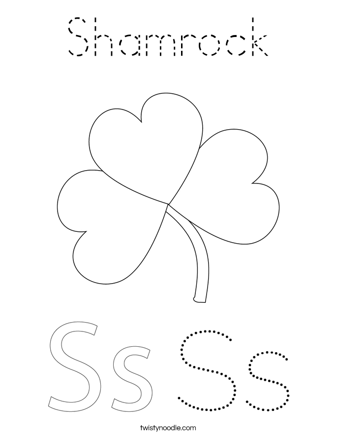 Shamrock Coloring Page