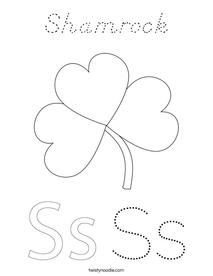 Shamrock Coloring Page
