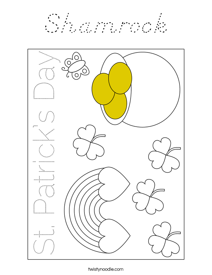 Shamrock Coloring Page