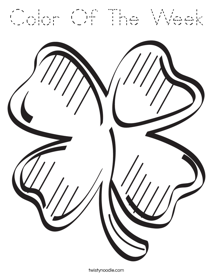 Color Of The Week Coloring Page