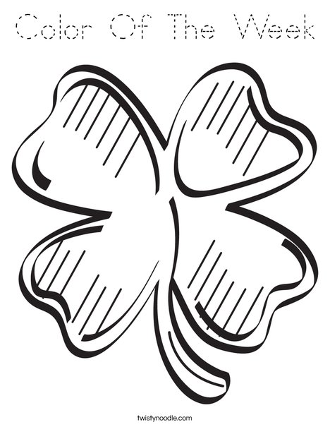 Shamrock Coloring Page