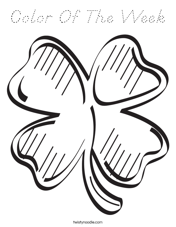 Color Of The Week Coloring Page