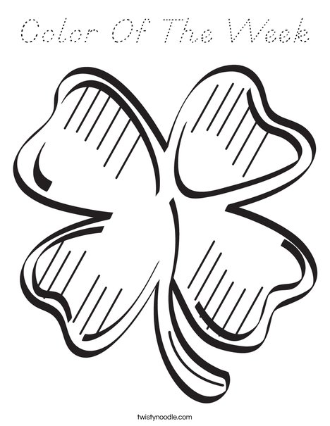 Shamrock Coloring Page