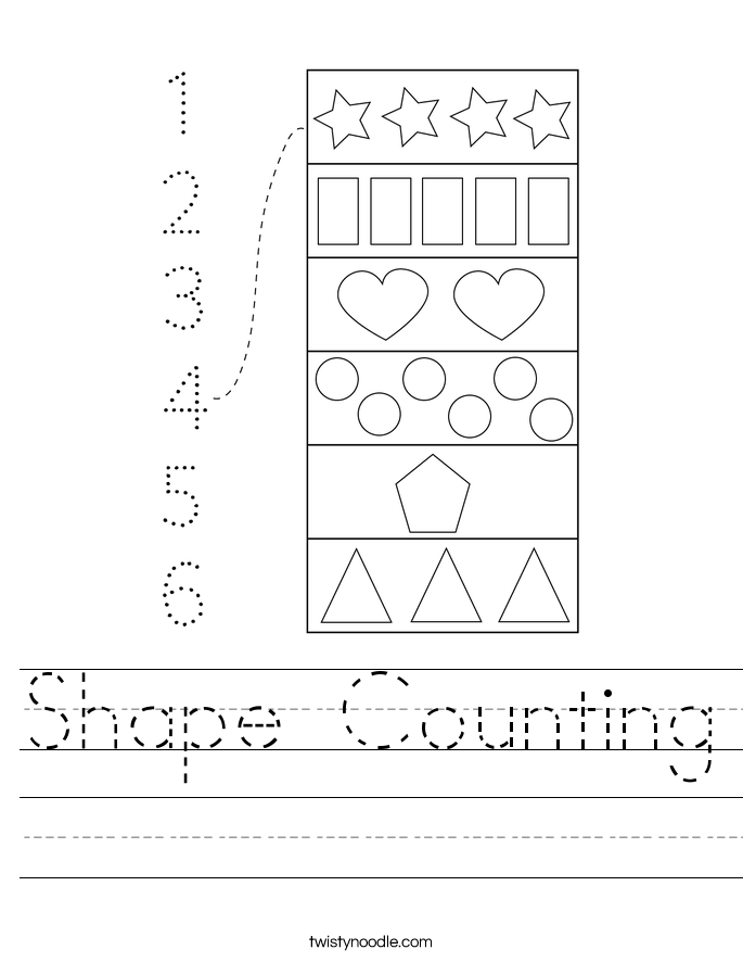 Shape Counting Worksheet