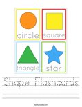 Shape Flashcards Worksheet