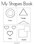 My Shapes Book Coloring Page
