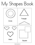 My Shapes Book Coloring Page