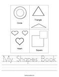 My Shapes Book Worksheet