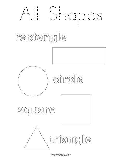Shapes Coloring Page