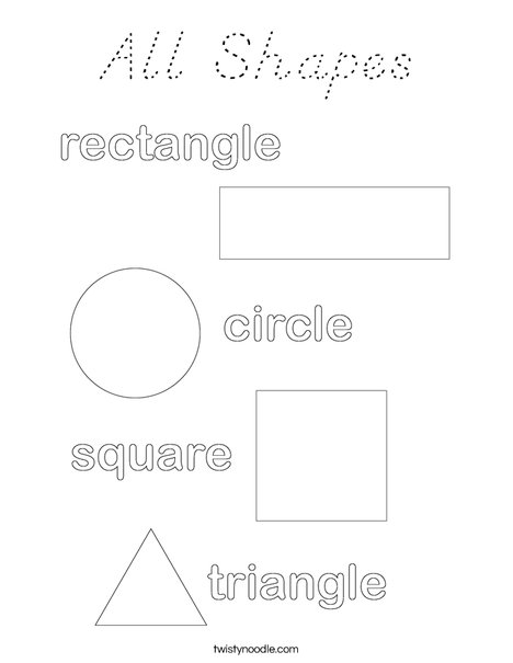 Shapes Coloring Page