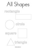 All Shapes Coloring Page