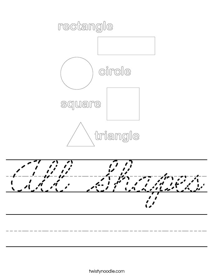 All Shapes Worksheet
