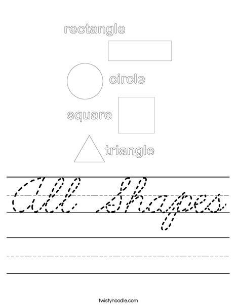 Shapes Worksheet