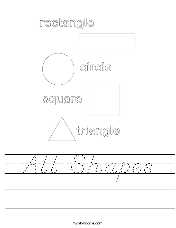 All Shapes Worksheet
