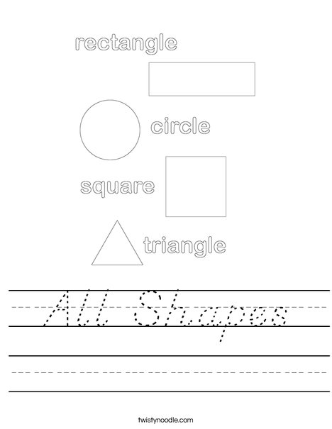 Shapes Worksheet
