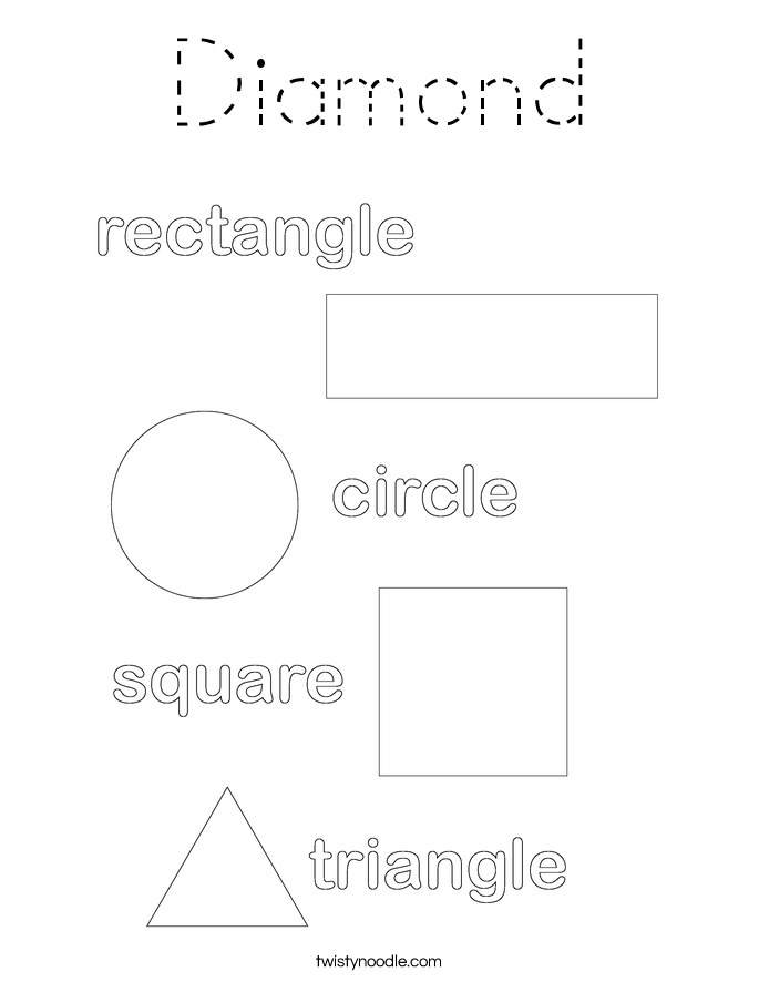 Diamond Coloring Page