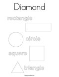 Diamond Coloring Page