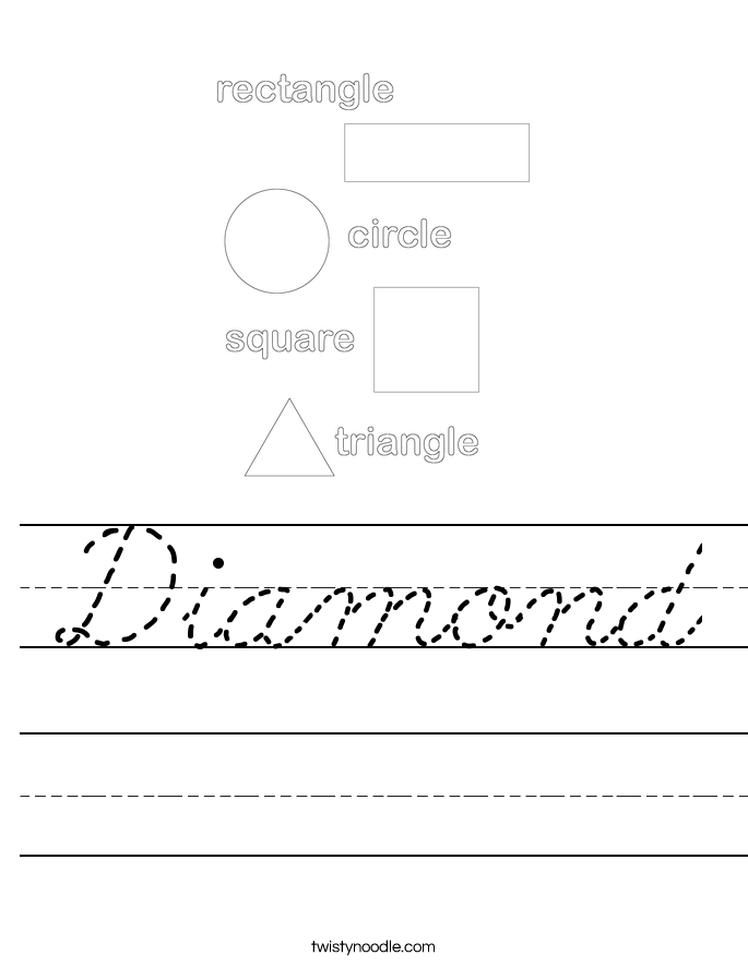 Diamond Worksheet