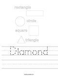 Diamond Worksheet