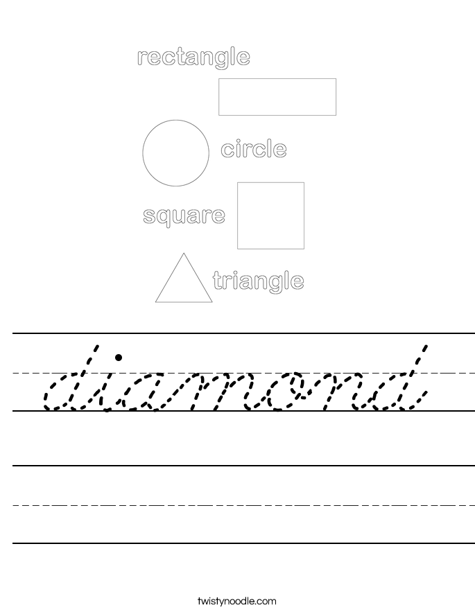 diamond Worksheet